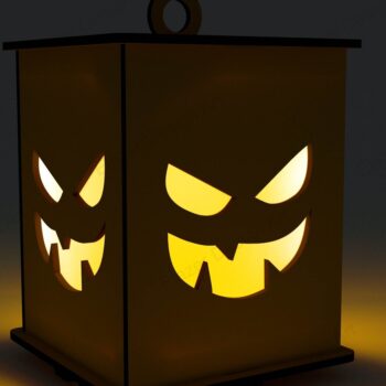 Intra απο ξύλο plywood  Χρώμα wenge 3mm-4mm πάχος - Halloween Lamp Files, Vect Δίασταση 100x100 cm INTRAFABR-82343166 - Image 5