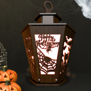 Intra απο ξύλο plywood  Χρώμα wenge 3mm-4mm πάχος - Φανάρι αποκριών Δίασταση 5x5 cm INTRAFABR-85993666