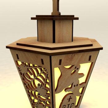 Intra απο ξύλο plywood  Χρώμα wenge 3mm-4mm πάχος - Πρότυπο αποκοπής φαναριού αποκριών Δίασταση 5x5 cm INTRAFABR-73061532 - Image 2