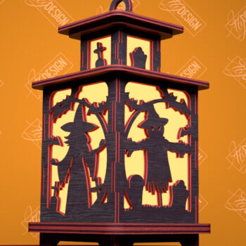 Intra απο ξύλο plywood  Χρώμα wenge 3mm-4mm πάχος - Πακέτο αποκοπής φαναριού Halloween | CNC Δίασταση 15x15 cm INTRAFABR-75903926 - Image 7