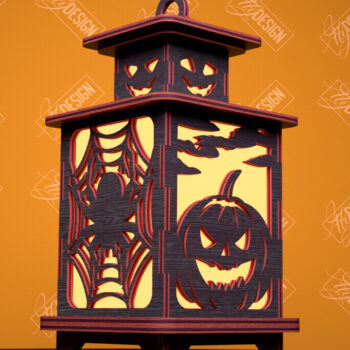 Intra απο ξύλο plywood  Χρώμα wenge 3mm-4mm πάχος - Πακέτο αποκοπής φαναριού Halloween | CNC Δίασταση 15x15 cm INTRAFABR-75903926 - Image 11