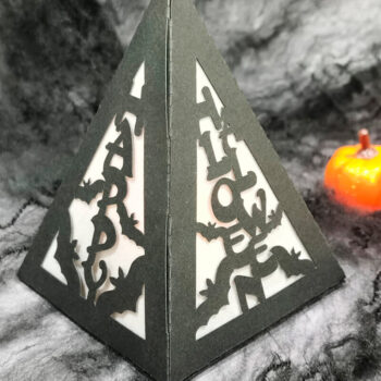 Intra απο ξύλο plywood  Χρώμα wenge 3mm-4mm πάχος - Halloween Lantern Δίασταση 15x15 cm INTRAFABR-73061426 - Image 5