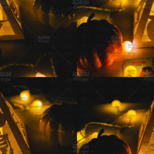 Intra απο ξύλο plywood  Χρώμα wenge 3mm-4mm πάχος - Halloween Lantern , Halloween Decor Δίασταση 15x15 cm INTRAFABR-109013311