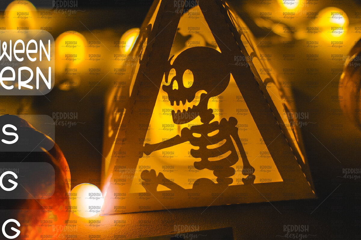 Intra απο ξύλο plywood  Χρώμα wenge 3mm-4mm πάχος - Halloween Lantern , Halloween Decor Δίασταση 15x15 cm INTRAFABR-109013644