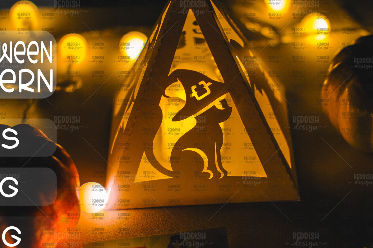 Intra απο ξύλο plywood  Χρώμα wenge 3mm-4mm πάχος - Halloween Lantern , Halloween Decor Δίασταση 15x15 cm INTRAFABR-97730208