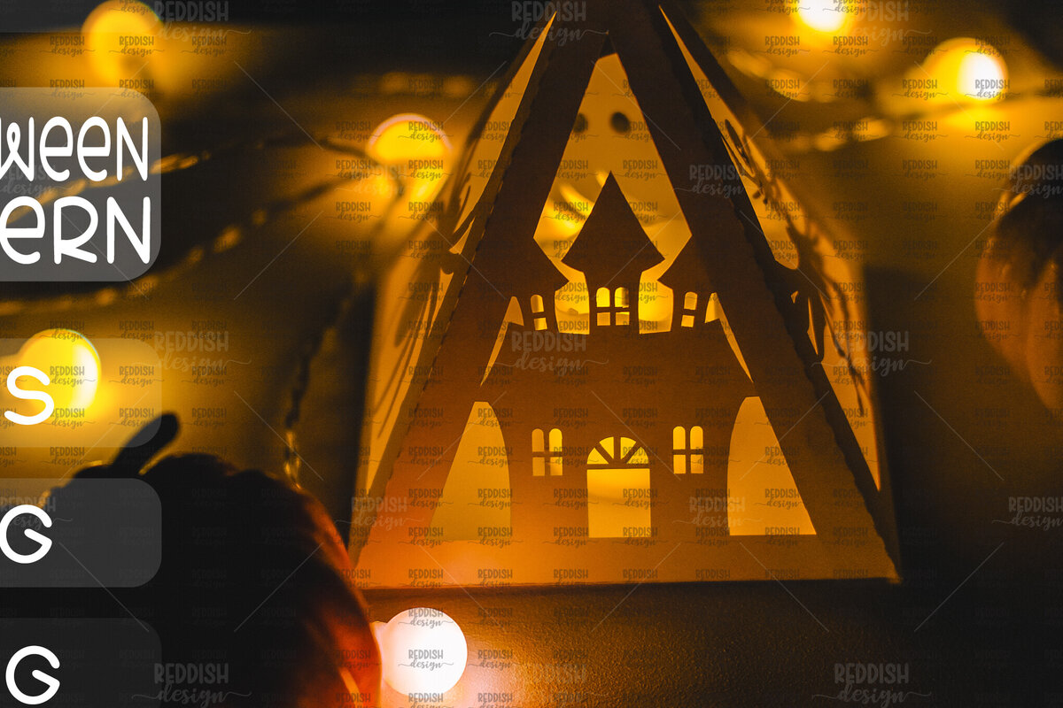 Intra απο ξύλο plywood  Χρώμα wenge 3mm-4mm πάχος - Halloween Lantern , Halloween Decor Δίασταση 15x15 cm INTRAFABR-78631090