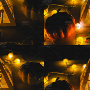 Intra απο ξύλο plywood  Χρώμα wenge 3mm-4mm πάχος - Halloween Lantern , Halloween Decor Δίασταση 15x15 cm INTRAFABR-72022997