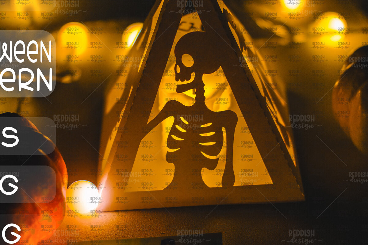 Intra απο ξύλο plywood  Χρώμα wenge 3mm-4mm πάχος - Halloween Lantern , Halloween Decor Δίασταση 15x15 cm INTRAFABR-72023092