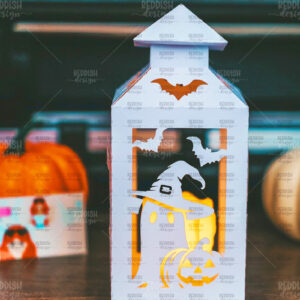 Intra απο ξύλο plywood  Χρώμα wenge 3mm-4mm πάχος - Halloween Lantern , Halloween Decor Δίασταση 15x15 cm INTRAFABR-80119613