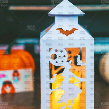 Intra απο ξύλο plywood  Χρώμα wenge 3mm-4mm πάχος - Halloween Lantern , Halloween Decor Δίασταση 15x15 cm INTRAFABR-80119635 - Image 1