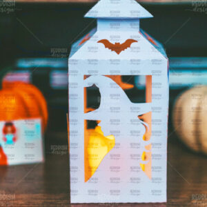 Intra απο ξύλο plywood  Χρώμα wenge 3mm-4mm πάχος - Halloween Lantern , Halloween Decor Δίασταση 15x15 cm INTRAFABR-80065984