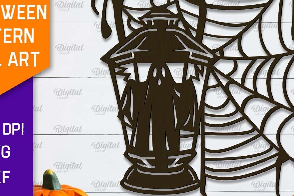 Intra απο ξύλο plywood  Χρώμα wenge 3mm-4mm πάχος - Διακόσμηση τοίχου αποκριάτικου φαναριού με λέιζερ Δίασταση 15x15 cm INTRAFABR-80119580