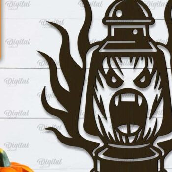 Intra απο ξύλο plywood Χρώμα wenge 3mm-4mm πάχος - Πακέτο LaserCut Decor για Halloween Lanterns Δίασταση 15x15 cm INTRAFABR-108437539 - Image 3