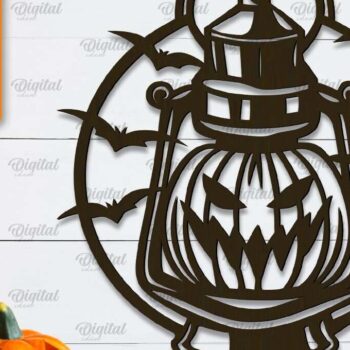 Intra απο ξύλο plywood Χρώμα wenge 3mm-4mm πάχος - Πακέτο LaserCut Decor για Halloween Lanterns Δίασταση 15x15 cm INTRAFABR-108437539 - Image 4