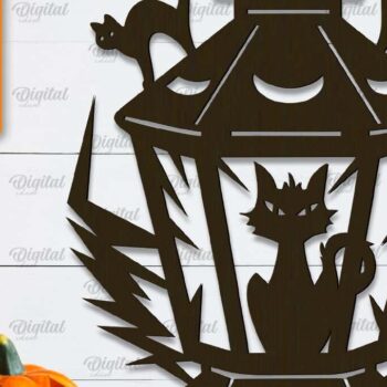 Intra απο ξύλο plywood Χρώμα wenge 3mm-4mm πάχος - Πακέτο LaserCut Decor για Halloween Lanterns Δίασταση 15x15 cm INTRAFABR-108437539 - Image 9