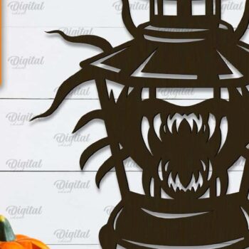 Intra απο ξύλο plywood Χρώμα wenge 3mm-4mm πάχος - Πακέτο LaserCut Decor για Halloween Lanterns Δίασταση 15x15 cm INTRAFABR-108437539 - Image 11