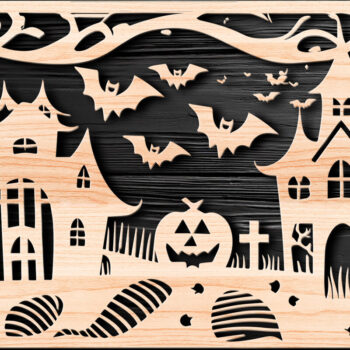 Intra απο ξύλο plywood  Χρώμα wenge 3mm-4mm πάχος - Αποκριάτικο αποκοπής με λέιζερ Δίασταση 15x15 cm INTRAFABR-104807512 - Image 1