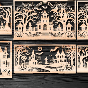 Intra απο ξύλο plywood  Χρώμα wenge 3mm-4mm πάχος - Αποκριάτικο αποκοπής με λέιζερ Δίασταση 15x15 cm INTRAFABR-76912681