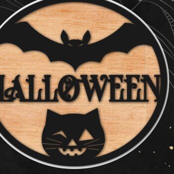 Intra απο ξύλο plywood  Χρώμα wenge 3mm-4mm πάχος - Αποκριάτικη . Halloween . Δίασταση 15x15 cm INTRAFABR-85785778 - Image 1