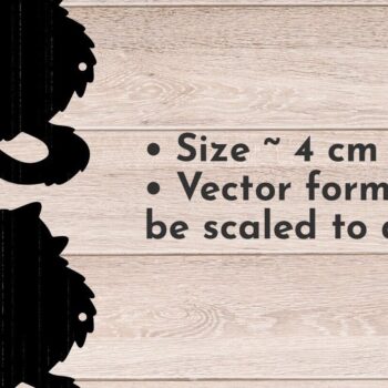 Intra απο ξύλο plywood  Χρώμα wenge 3mm-4mm πάχος - Δέσμη κοσμήματος για Halloween Δίασταση 15x15 cm INTRAFABR-19605608 - Image 7