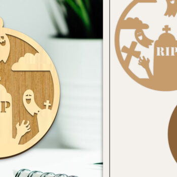 Intra απο ξύλο plywood  Χρώμα wenge 3mm-4mm πάχος - Δέσμη στολίδι με κομμένα λέιζερ αποκριών Δίασταση 6x6 cm INTRAFABR-85863953 - Image 7