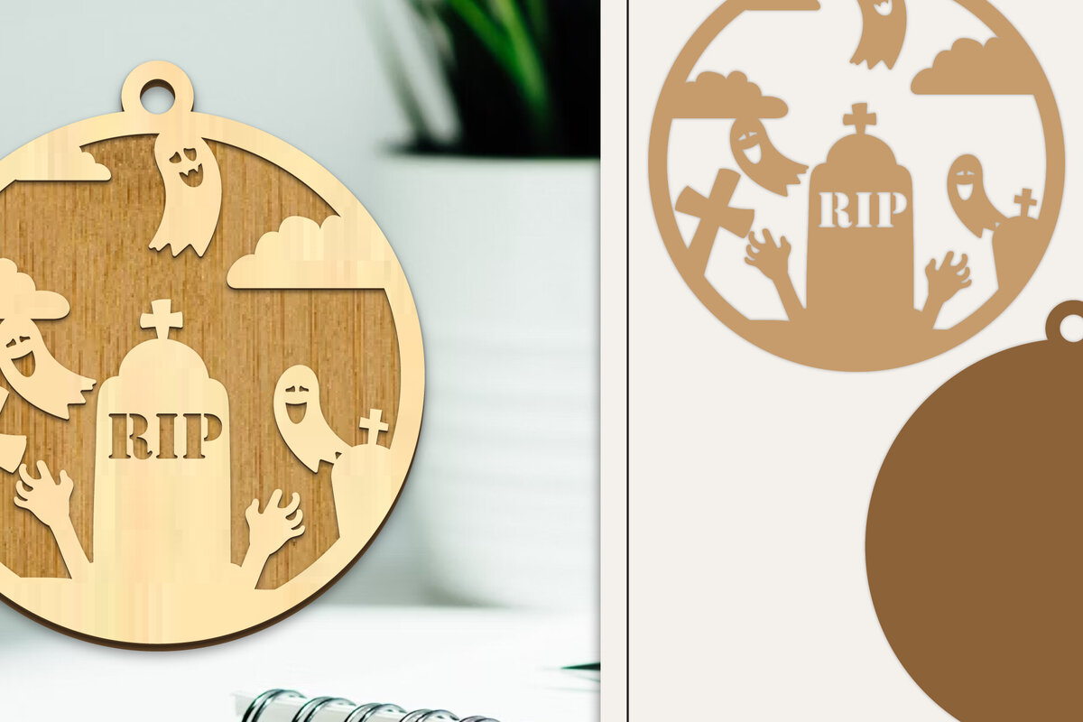 Intra απο ξύλο plywood  Χρώμα wenge 3mm-4mm πάχος - Στολίδι για αποκριάτικο λέιζερ Δίασταση 6x6 cm INTRAFABR-107884324