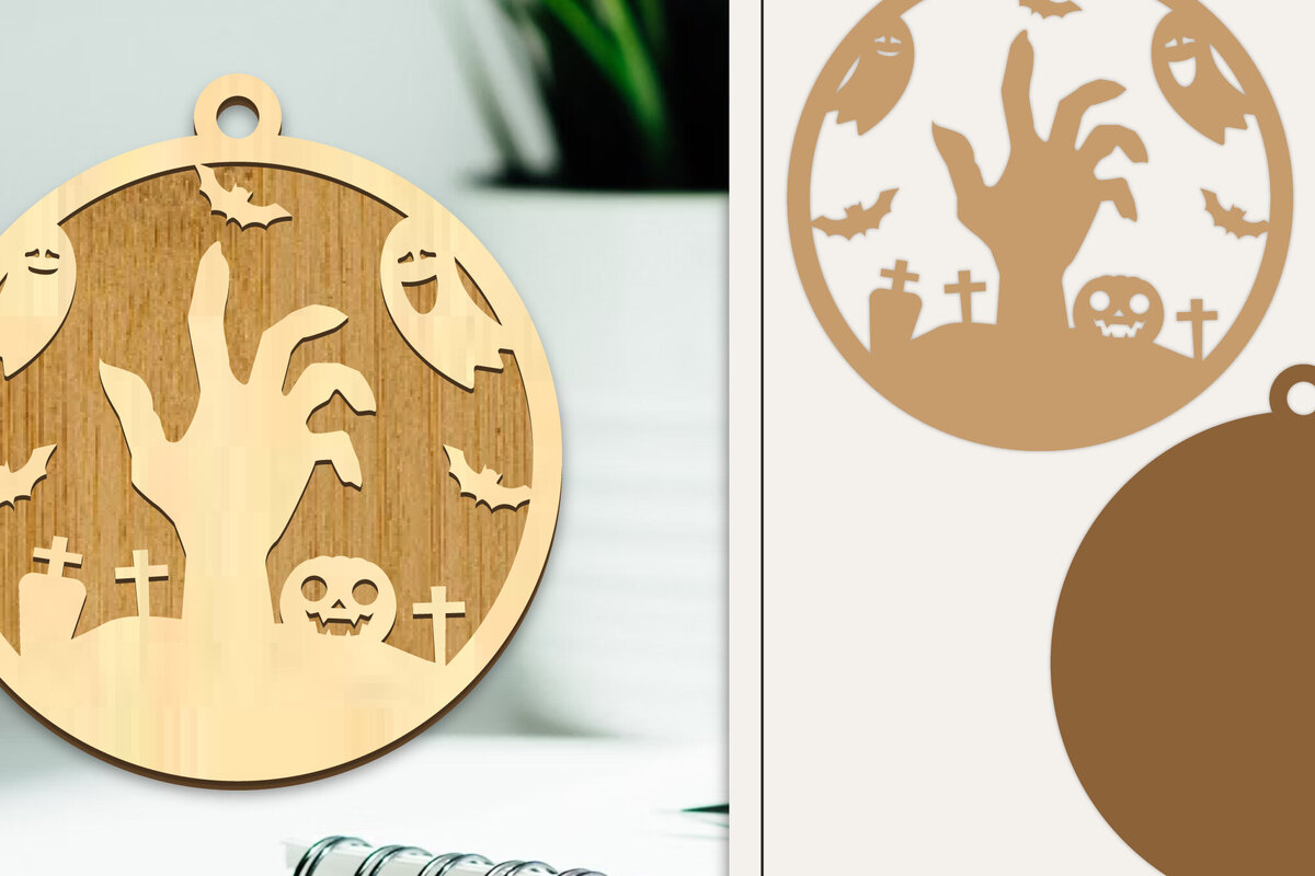 Intra απο ξύλο plywood  Χρώμα wenge 3mm-4mm πάχος - Στολίδι για αποκριάτικο λέιζερ Δίασταση 6x6 cm INTRAFABR-107884342