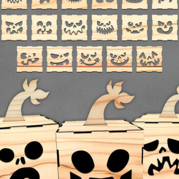 Intra απο ξύλο plywood  Χρώμα wenge 3mm-4mm πάχος - Κερί αποκριάτικου λαμπτήρα κολοκύθας με λέιζερ Δίασταση 15x15 cm INTRAFABR-107884346 - Image 2