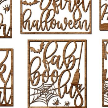 Intra απο ξύλο plywood Χρώμα wenge 3mm-4mm πάχος - Πακέτο πινακίδων αποκοπής λέιζερ αποκριών Δίασταση 15x15 cm INTRAFABR-107884356 - Image 1