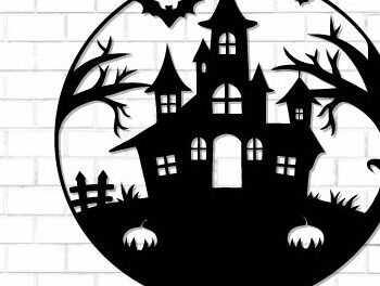 Intra απο ξύλο plywood  Χρώμα wenge 3mm-4mm πάχος - Halloween Decor Wall Δίασταση 15x15 cm INTRAFABR-124683458 - Image 1