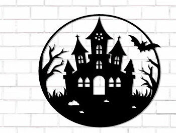 Intra απο ξύλο plywood  Χρώμα wenge 3mm-4mm πάχος - Halloween Decor Wall Δίασταση 15x15 cm INTRAFABR-28113599 - Image 1