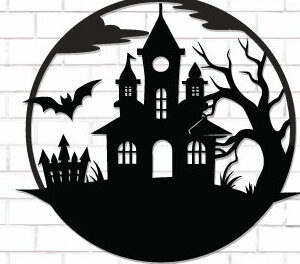 Intra απο ξύλο plywood  Χρώμα wenge 3mm-4mm πάχος - Halloween Decor Wall Δίασταση 15x15 cm INTRAFABR-112052586