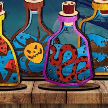 Intra απο ξύλο plywood  Χρώμα wenge 3mm-4mm πάχος - Αποκριάτικη Δίασταση 10x8 cm INTRAFABR-112052631 - Image 1