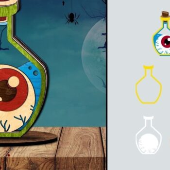 Intra απο ξύλο plywood  Χρώμα wenge 3mm-4mm πάχος - Αποκριάτικη Δίασταση 10x8 cm INTRAFABR-112052631 - Image 3