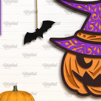 Intra απο ξύλο plywood  Χρώμα wenge 3mm-4mm πάχος - Πακέτο LaserCut Decor με στρώσεις Halloween Δίασταση 15x15 cm INTRAFABR-107343961 - Image 11