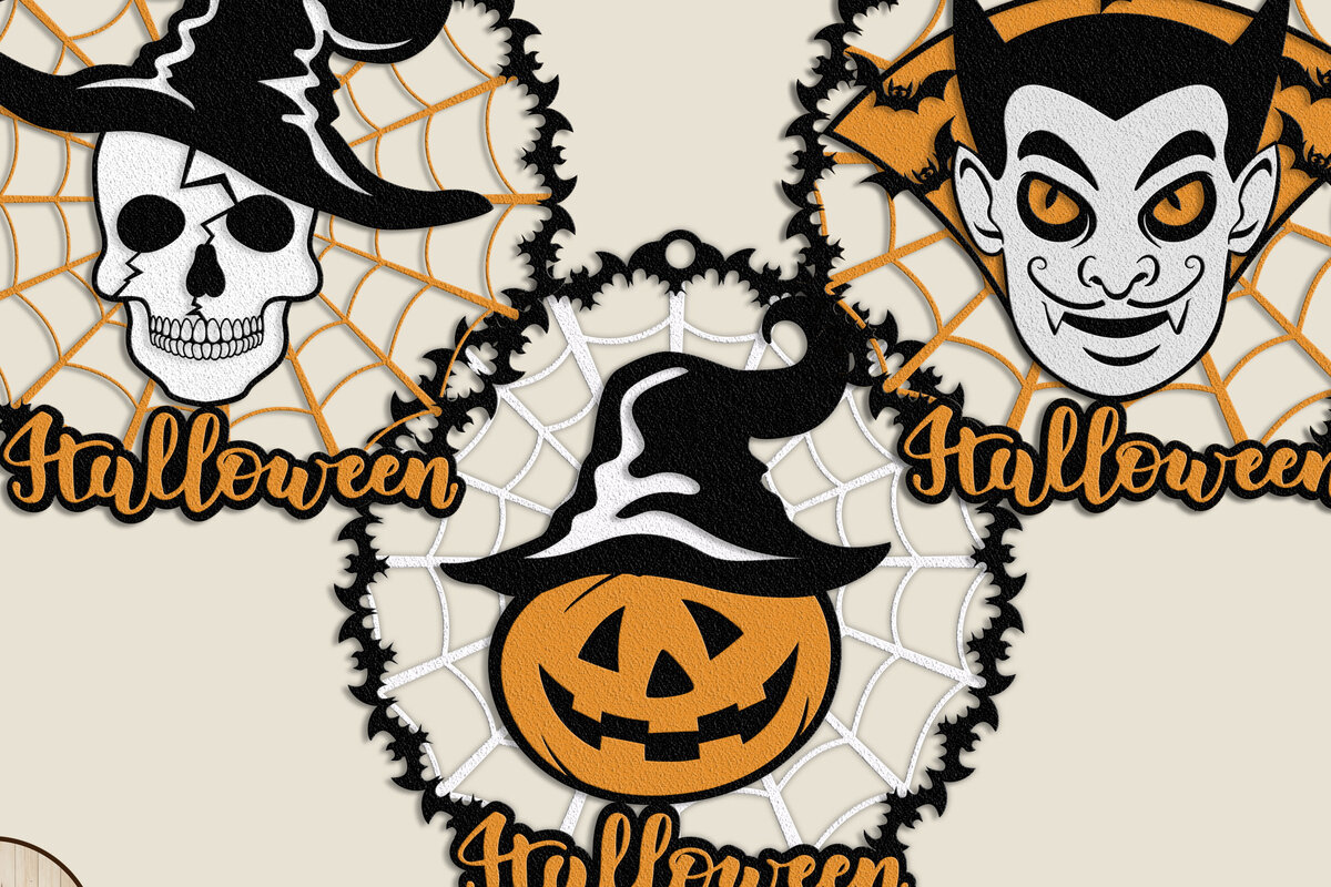 Intra απο ξύλο plywood  Χρώμα wenge 3mm-4mm πάχος - Πακέτο αρχείων αποκοπής με λέιζερ Halloween Δίασταση 5x14 cm INTRAFABR-110854553