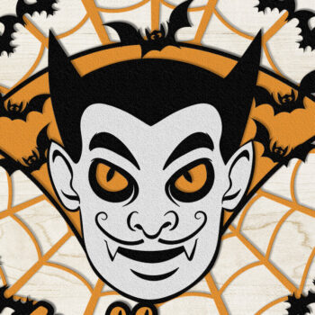 Intra απο ξύλο plywood  Χρώμα wenge 3mm-4mm πάχος - Πακέτο αρχείων αποκοπής με λέιζερ Halloween Δίασταση 5x14 cm INTRAFABR-110854553 - Image 9