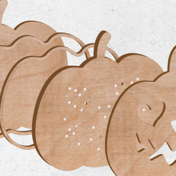 Intra απο ξύλο plywood  Χρώμα wenge 3mm-4mm πάχος - Halloween Led Night Light Δίασταση 15x15 cm INTRAFABR-80307585 - Image 2