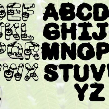 Intra απο ξύλο plywood  Χρώμα wenge 3mm-4mm πάχος - Πακέτο λέιζερ Halloween Letters 52 Δίασταση 15x15 cm INTRAFABR-110855011 - Image 7