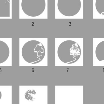 Intra απο ξύλο plywood  Χρώμα wenge 3mm-4mm πάχος - Εξάχνωση Halloween Light Box Δίασταση 20x20 cm INTRAFABR-118392959 - Image 6