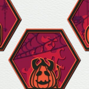 Intra απο ξύλο plywood  Χρώμα wenge 3mm-4mm πάχος - αποκοπής 3D Lightbox Halloween Lightbox Δίασταση 15x15 cm INTRAFABR-123180465
