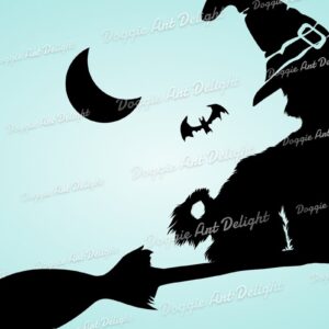 Intra απο ξύλο plywood  Χρώμα wenge 3mm-4mm πάχος - Halloween Maltipoo Spooky Dog Png Δίασταση 15x15 cm INTRAFABR-122884505