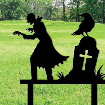 Intra απο ξύλο plywood  Χρώμα wenge 3mm-4mm πάχος - Διακοσμητικό σημάδι Halloween Metal Garden Stakes Δίασταση 30x40 cm INTRAFABR-66197454 - Image 1