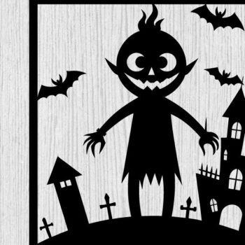 Intra απο ξύλο plywood  Χρώμα wenge 3mm-4mm πάχος - Αρχεία αποκοπής με λέιζερ Halloween Metal Sing Δίασταση 40x50 cm INTRAFABR-70958686 - Image 1