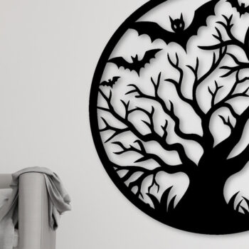 Intra απο ξύλο plywood Χρώμα wenge 3mm-4mm πάχος - κοπής με λέιζερ ού τοίχου Halloween Δίασταση 6x6 cm INTRAFABR-70963389 - Image 3