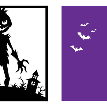 Intra απο ξύλο plywood  Χρώμα wenge 3mm-4mm πάχος - με λέιζερ ού τοίχου Halloween Δίασταση 40x50 cm INTRAFABR-70963494 - Image 3