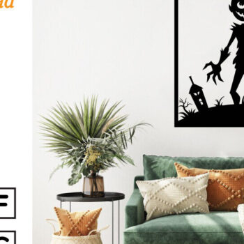 Intra απο ξύλο plywood Χρώμα wenge 3mm-4mm πάχος - με λέιζερ ού τοίχου Halloween Δίασταση 40x50 cm INTRAFABR-70963518 - Image 3