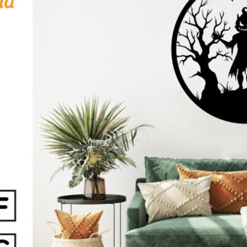 Intra απο ξύλο plywood  Χρώμα wenge 3mm-4mm πάχος - με λέιζερ ού τοίχου Halloween Δίασταση 40x50 cm INTRAFABR-70963537 - Image 3