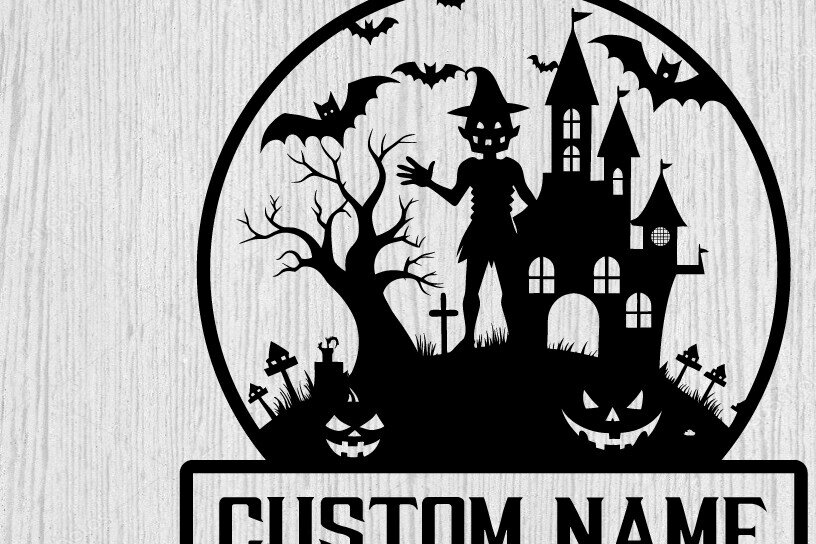 Intra απο ξύλο plywood  Χρώμα wenge 3mm-4mm πάχος - με λέιζερ ού τοίχου Halloween Δίασταση 40x50 cm INTRAFABR-70963551