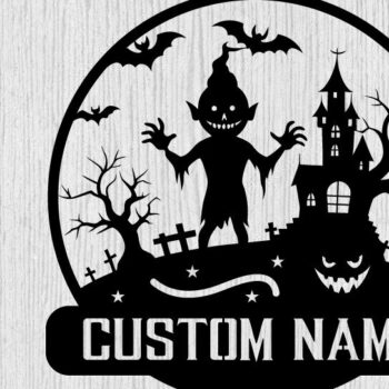 Intra απο ξύλο plywood  Χρώμα wenge 3mm-4mm πάχος - με λέιζερ ού τοίχου Halloween Δίασταση 40x50 cm INTRAFABR-70963636 - Image 1